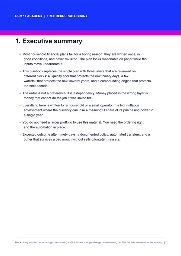 Anti-Fragile Wealth Architecture Playbook - first page preview