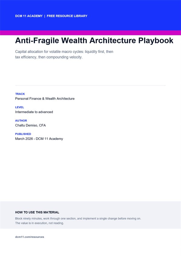 Anti-Fragile Wealth Architecture Playbook